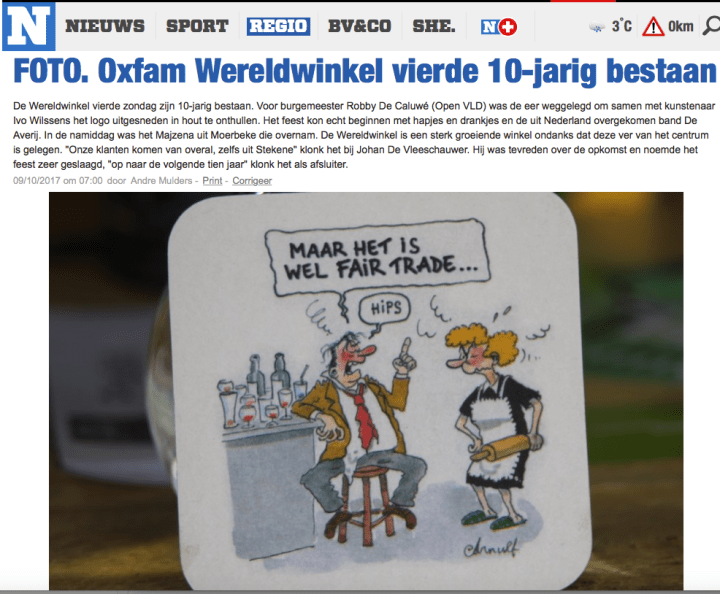 Oxfam bierkaartje
